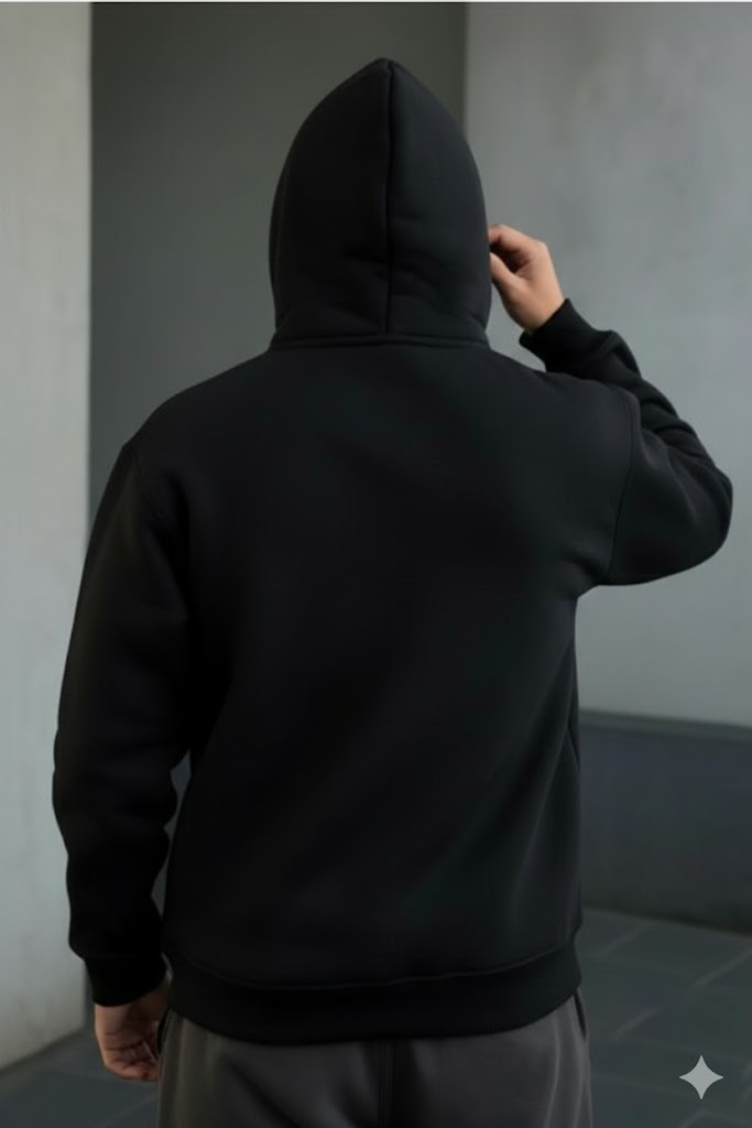Black Mask Winter Hoodie