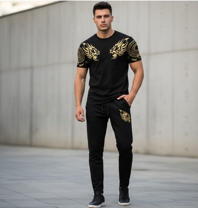 Men’s Summer Track Suit BLACK 2 LION – Lightweight & Breathable
