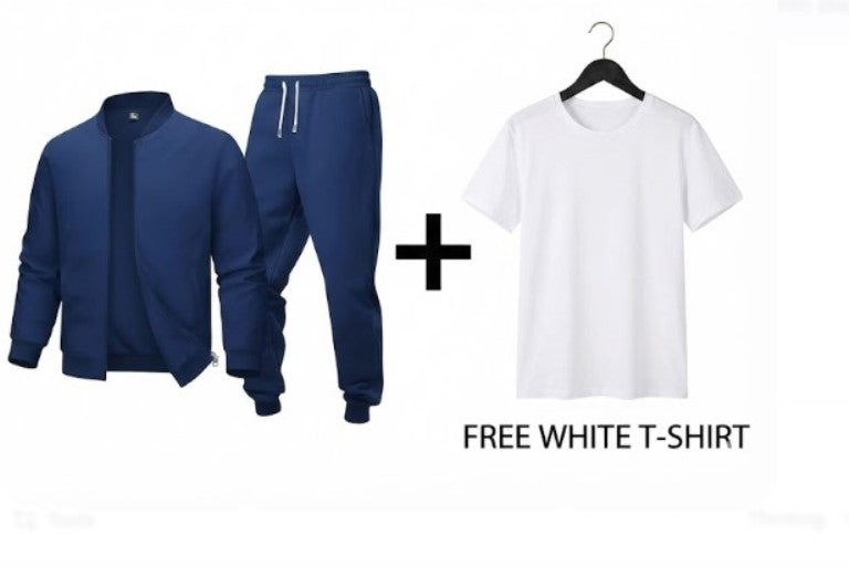 Ziper blue 3 pc Track Suit