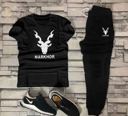 Men’s Summer Track Suit MARKHOR BLACK  – Lightweight & Breathable