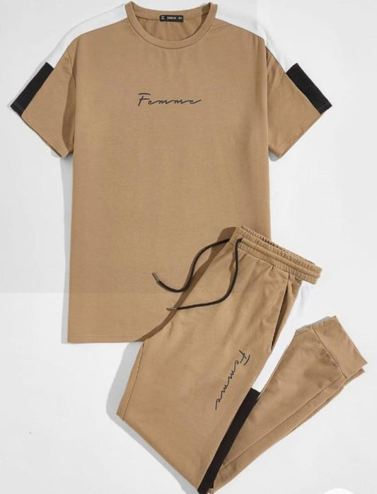 Men’s Summer Track Suit FREEDOM BROWN  – Lightweight & Breathable