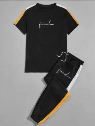 Men’s Summer Track Suit FREEDOM BLACK   – Lightweight & Breathable