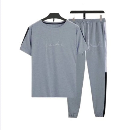 Men’s Summer Track Suit FREEDOM GREY   – Lightweight & Breathable