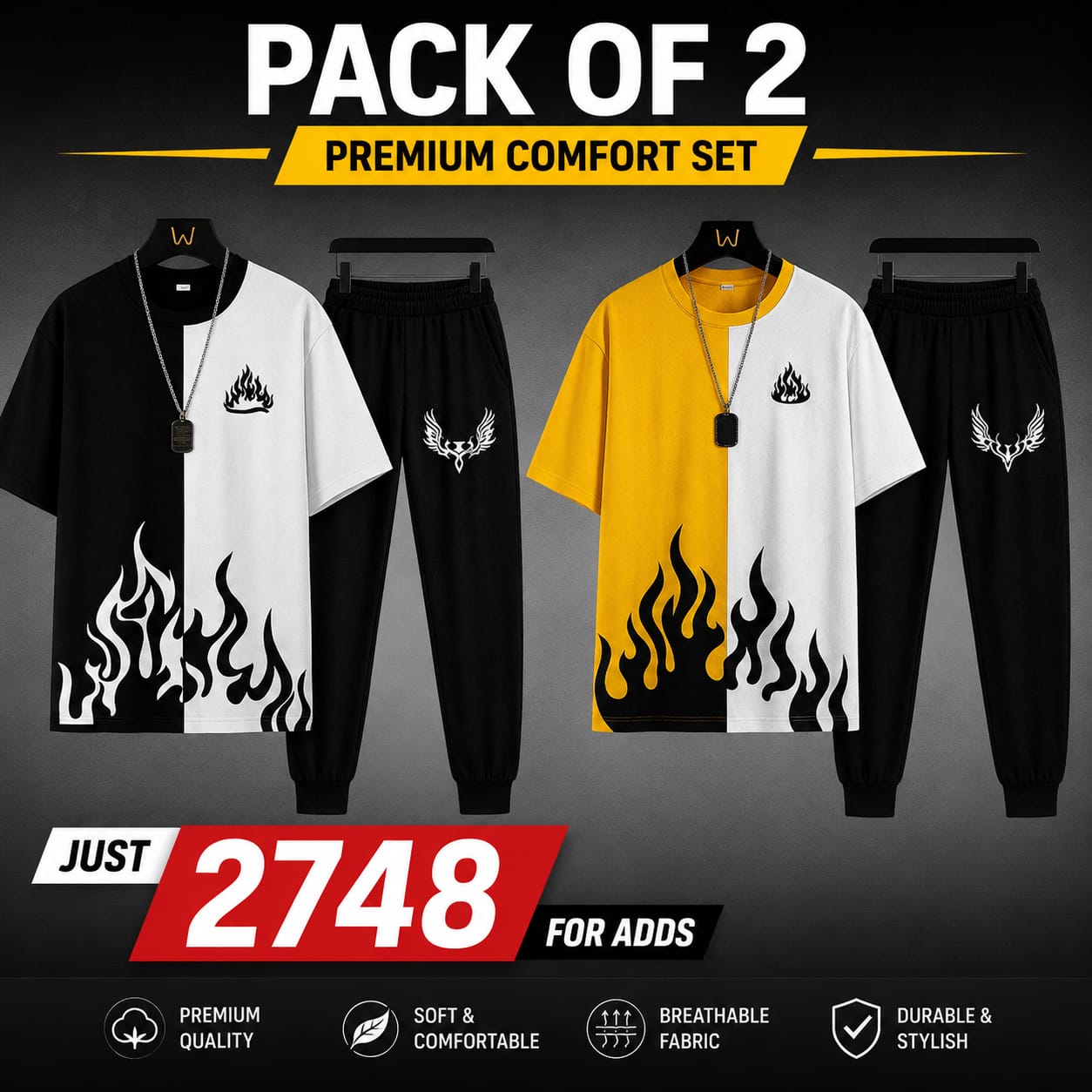 Men’s Pack of 2 Summer Track Suits
