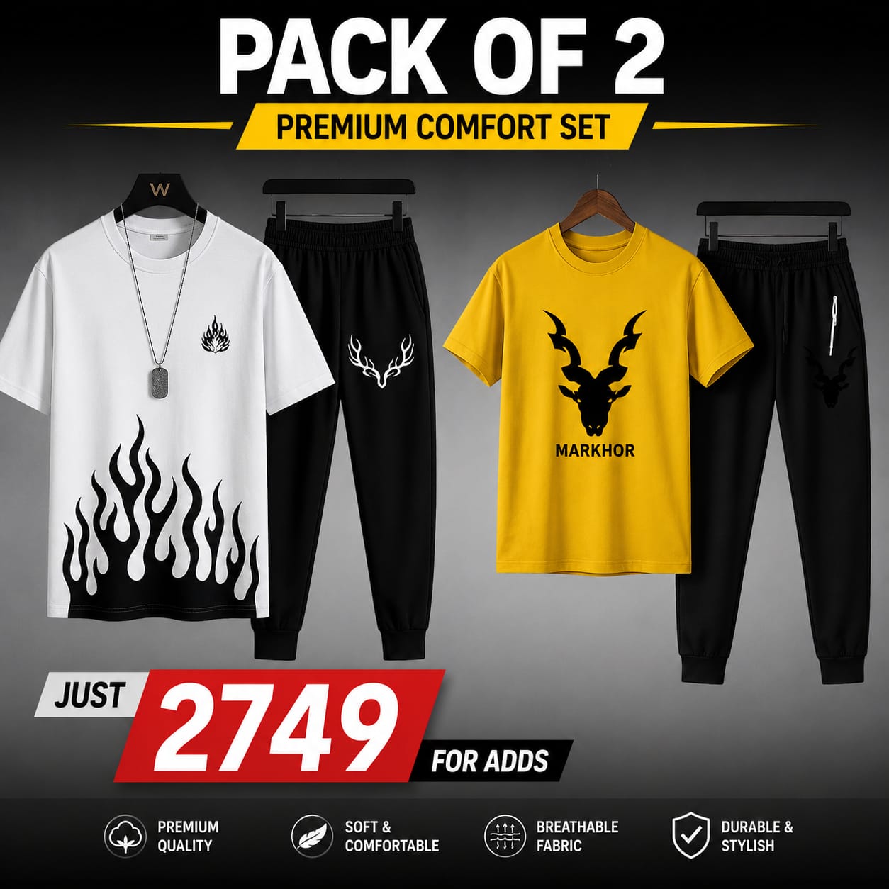 Men’s Pack of 2 Summer Track Suits