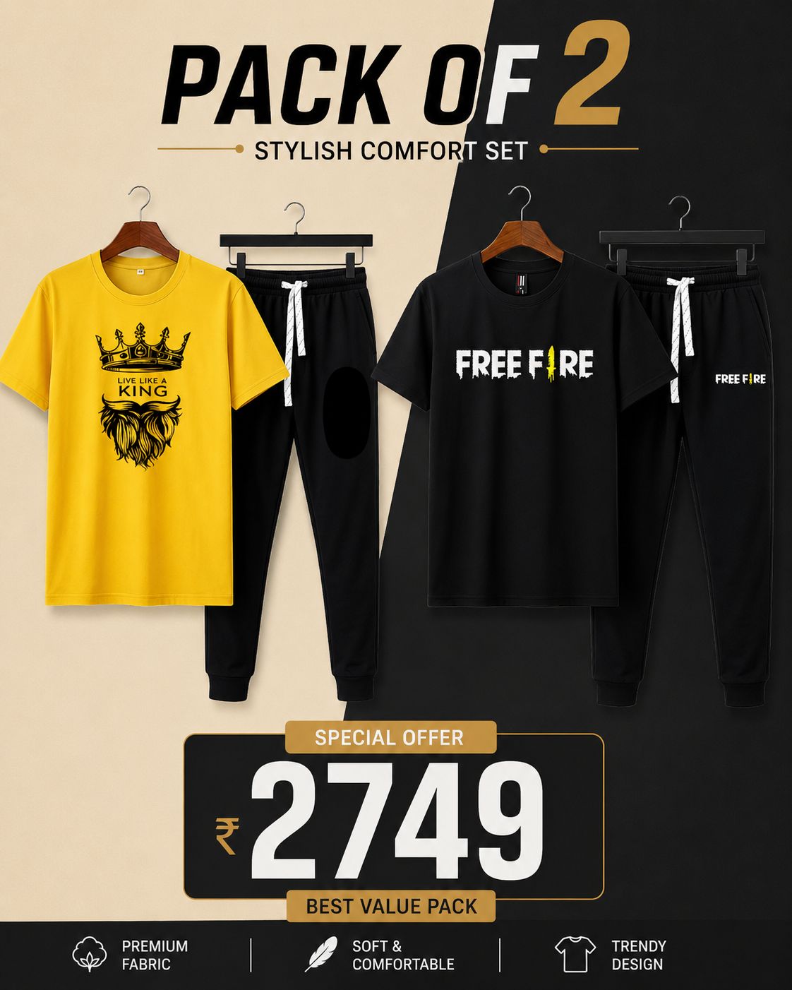 Men’s Pack of 2 Summer Track Suits