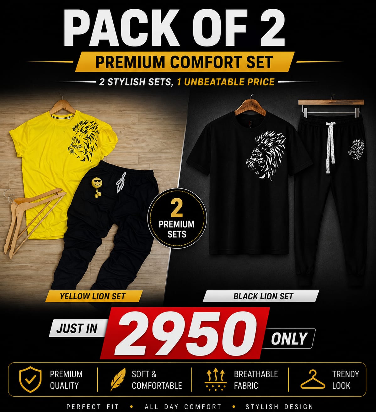 Men’s Pack of 2 Summer Track Suits