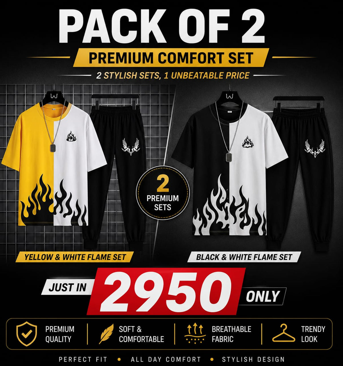 Men’s Pack of 2 Summer Track Suits
