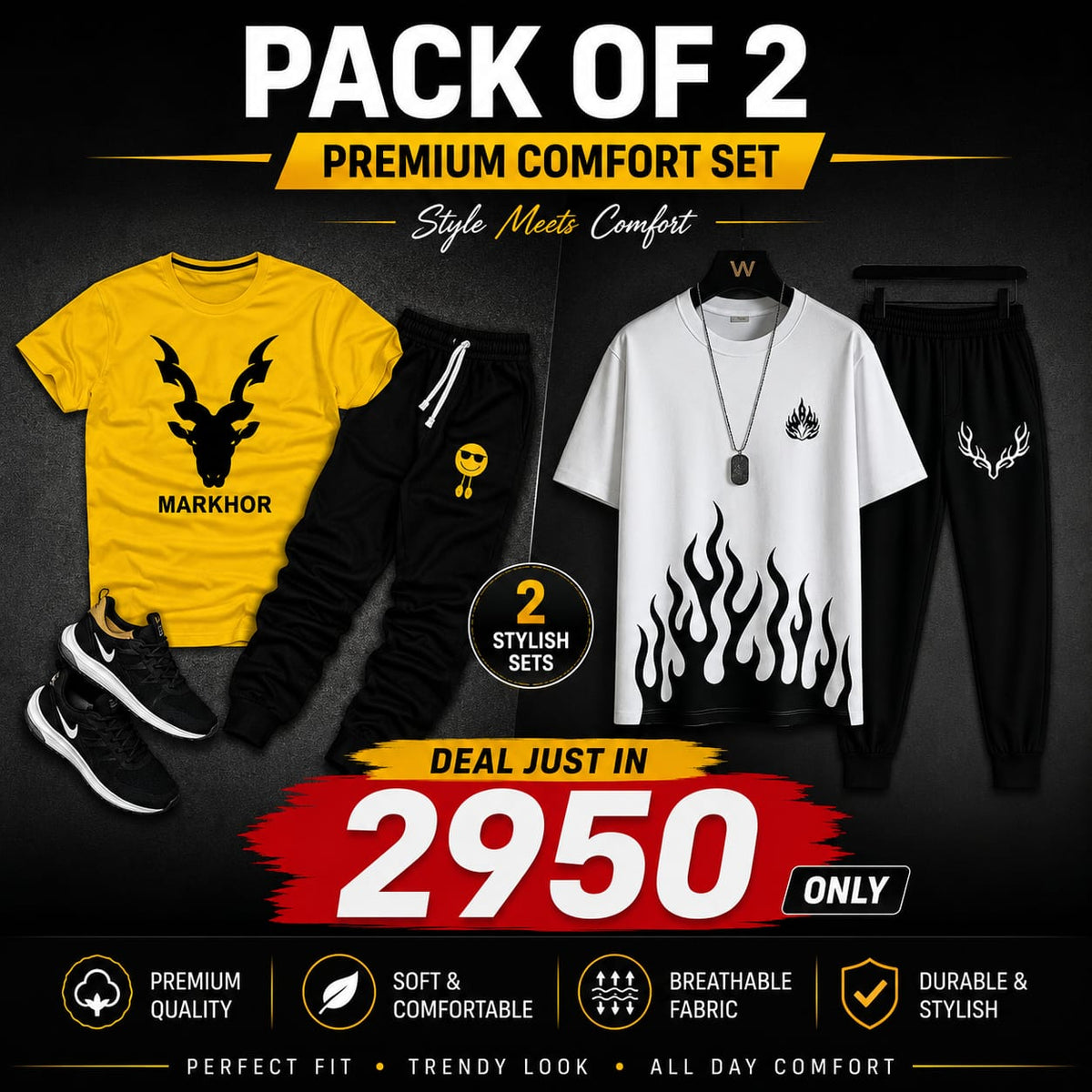 Men’s Pack of 2 Summer Track Suits