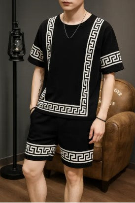 Men’s Summer BLACK Niker Suit (VERSACE)  – Lightweight & Breathable