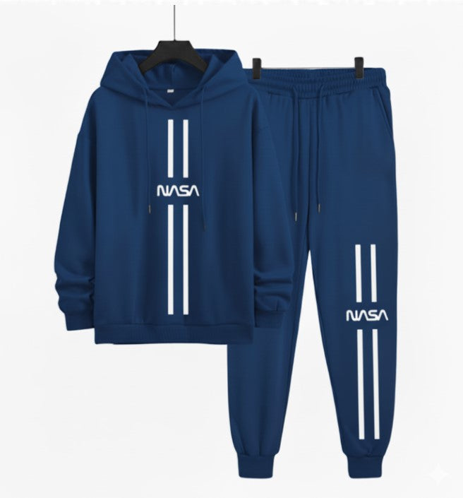 Nasa Blue Hoodie track Suite
