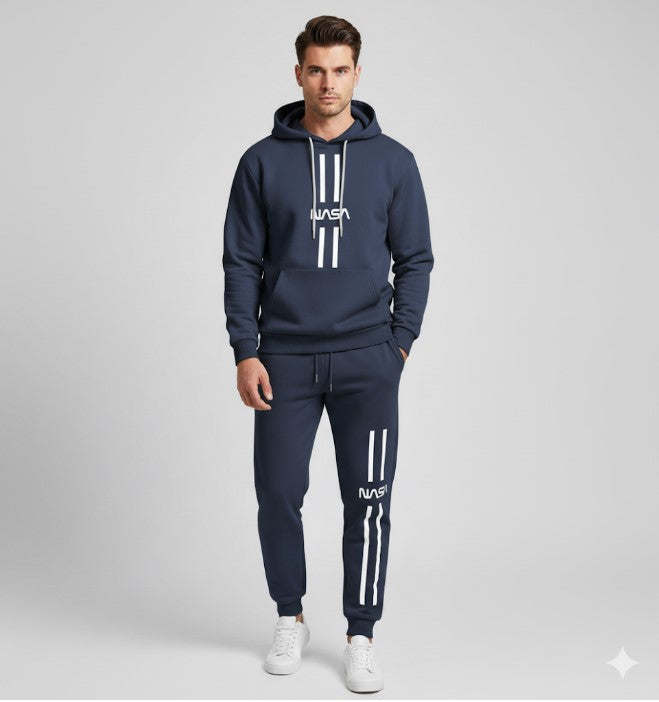 Nasa Blue Hoodie track Suite